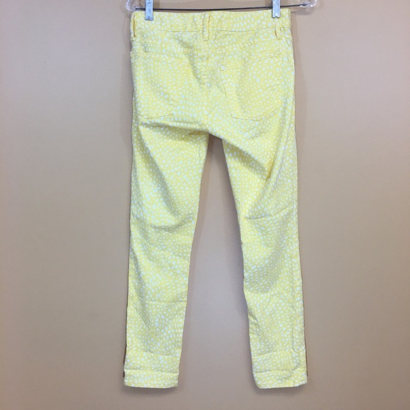 Gap 1969 Yellow w/ White Spot Always Skinny Pants - Picture 7 of 7